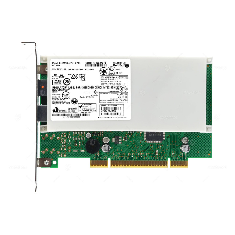 45D3866 IBM MULTITECH V.92 INTERNAL PCI MODEM ADAPTER